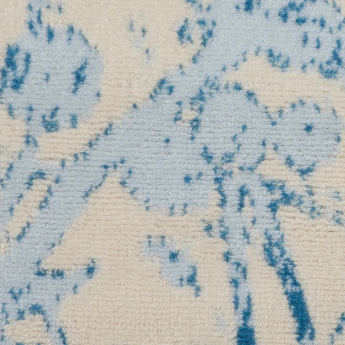 Nourison Jubilant Round Area Rug JUB12-Ivory/Blue
