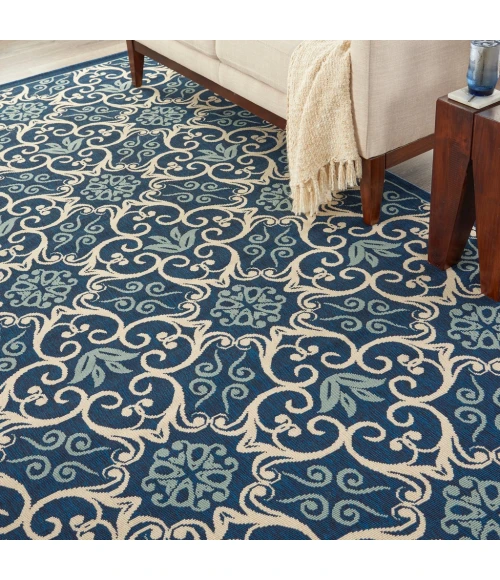Nourison Caribbean Area Rug CRB02-Navy