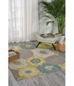 Nourison Home & Garden RS021 Green 5 ft. Square Area Rug
