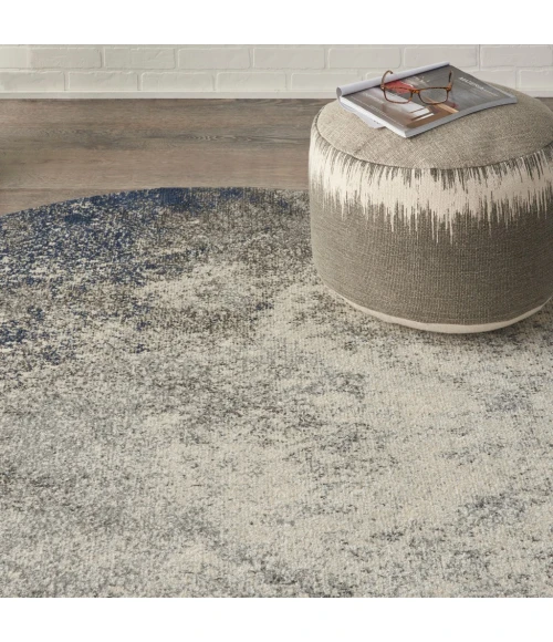 Nourison Passion Round Area Rug PSN10-Charcoal/Ivory