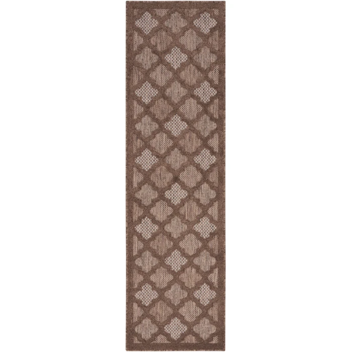 Nourison Home Easy Care Brown NES01 2 ft. X 6 ft. Rectangle Rug