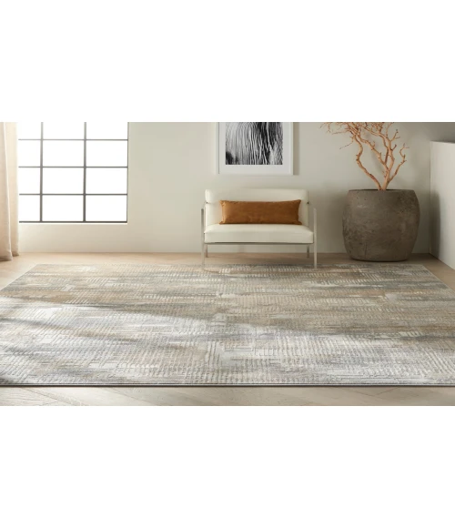Calvin Klein CK950 Rush Grey Beige CK951 10 ft. X 14 ft. Rectangle Rug