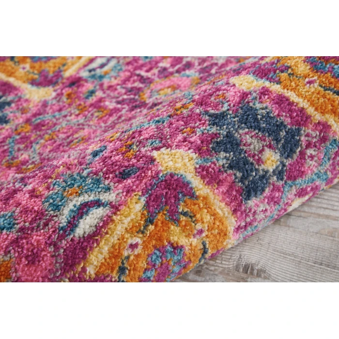 Nourison Passion Area Rug PSN01 Fuchsia 4' Round