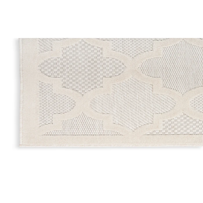 Nourison Easy Care Ivory/White NES01 2 ft. X 4 ft. Rectangle Rug