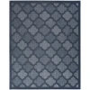 Nourison Home Easy Care NES01 Navy Blue 9 ft. X 12 ft. Area Rug