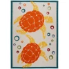 Nourison Home Aloha ALH27 Teal Multicolor 3 ft. 6 in. X 5 ft. 6 in. Area Rug