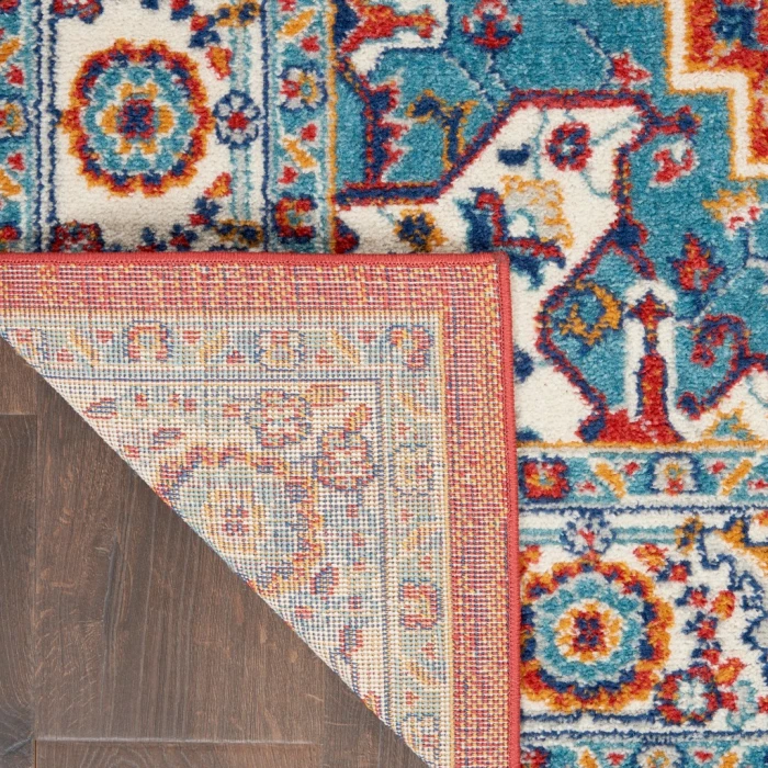 Nourison Passion Runner Area Rug PSN33-Red Multi Colored
