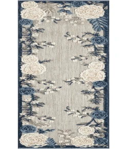 Nourison Home Aloha ALH32 Blue Grey 2 ft. X 6 ft. Area Rug