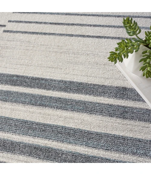 Nourison Astra Machine Washable Area Rug ASW04 Ivory Blue