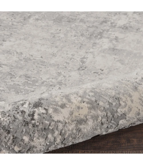 Nourison Rustic Textures Area Rug RUS07 Grey/Beige 5'3" Round