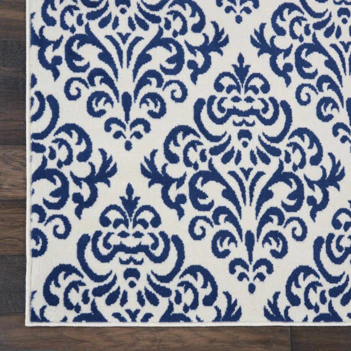 Nourison Grafix Area Rug GRF06-White Blue