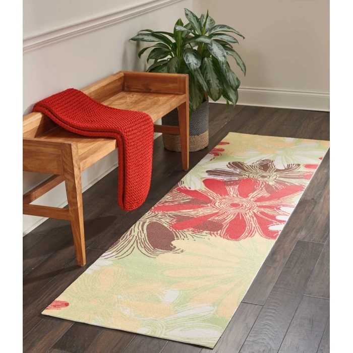 Nourison Home & Garden Runner Area Rug RS022-Green