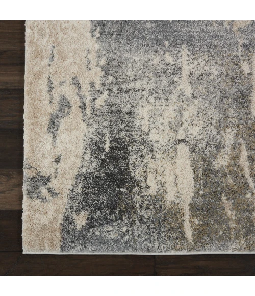 Nourison Fusion Area Rug FSS16-Cream Grey