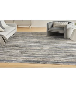 Nourison Home Serenity Home SRH03 Ivory Grey Blue 5 ft. 3 in. X 7 ft. 3 in. Area Rug