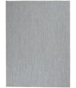 Nourison Home Courtyard COU01 Ivory Blue 6 ft. X 9 ft. Area Rug