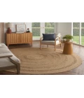 Nourison Natural Seagrass Natural NSG01 8 ft. Round Rug