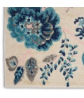 Nourison Tranquil Area Rug TRA02-Ivory/Light Blue