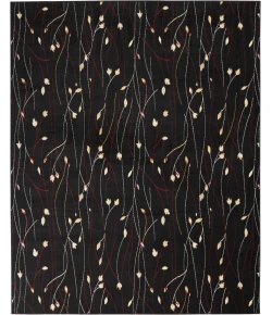 Nourison Home Grafix GRF15 Black 7 ft. 10 in. X 9 ft. 10 in. Area Rug