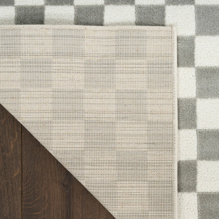 Nourison Serenity Home Ivory Grey SRH09 2 ft. 2 in. X 7 ft. 6 Rect. Rug