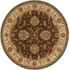 Nourison Home Living Treasures LI04 Brown 5 ft. 10 in. Round Area Rug