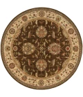 Nourison Living Treasures Round Area Rug LI04-Brown