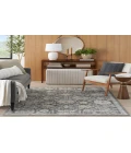 Nourison Oushak Home Charcoal OUS01 5 ft. 5 in. X 7 ft. 3 in. Rectangle Rug