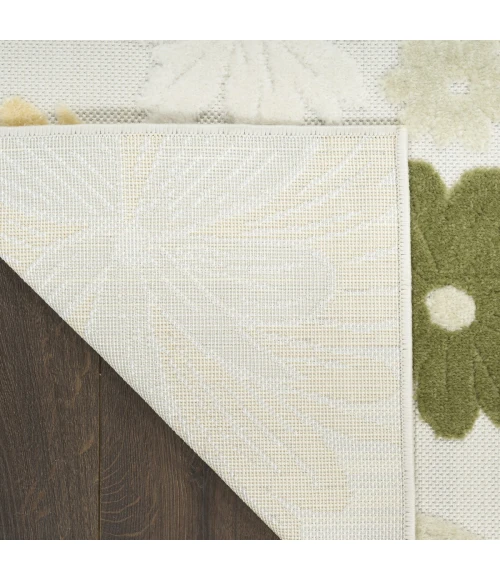 Nourison Aloha Ivory Green ALH42 9 ft. X 12 ft. Rect. Rug