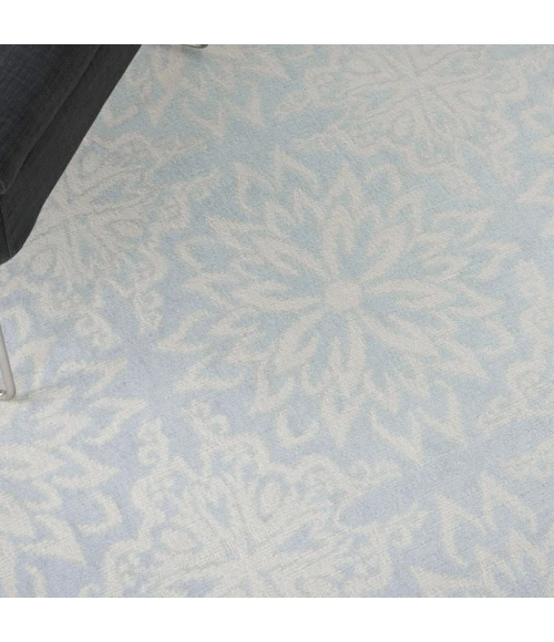 Nourison Jubilant Area Rug JUB06-Ivory/Light Blue