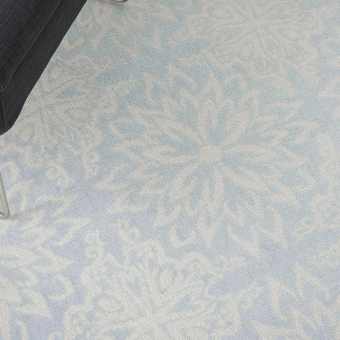 Nourison Jubilant Area Rug JUB06-Ivory/Light Blue