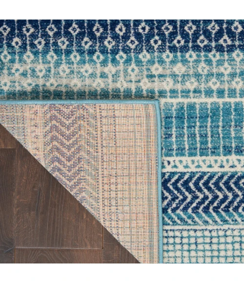 Nourison Passion Area Rug PSN26 Navy Blue 2'2" x 10'