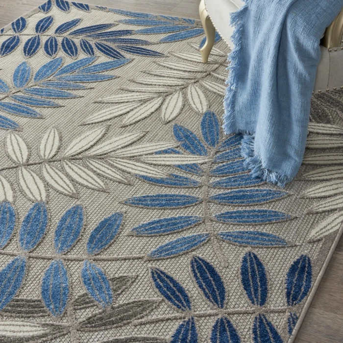 Nourison Aloha Area Rug ALH18-Grey/Blue