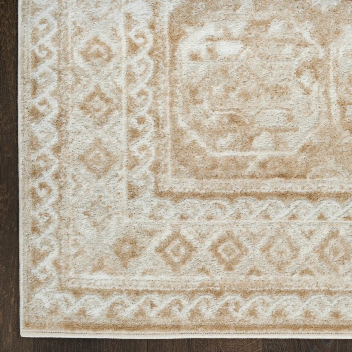 Nourison Dekor Cream Beige DEK01 2 ft. X 4 ft. Rect. Rug