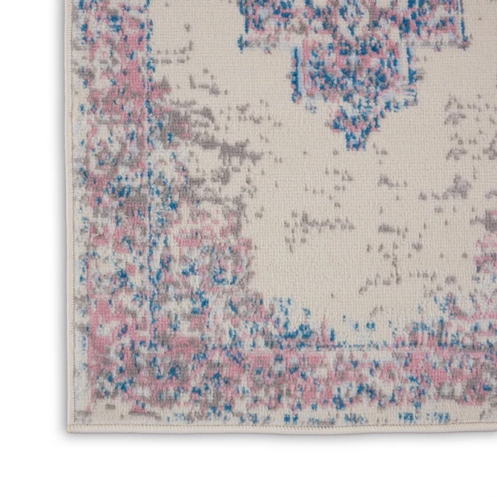 Nourison Grafix Runner Area Rug GRF14-Ivory/Pink