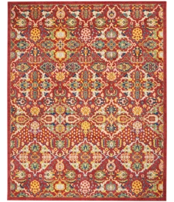Nourison Home Allur ALR03 Red Multicolor 7 ft. 10 in. X 9 ft. 10 in. Area Rug