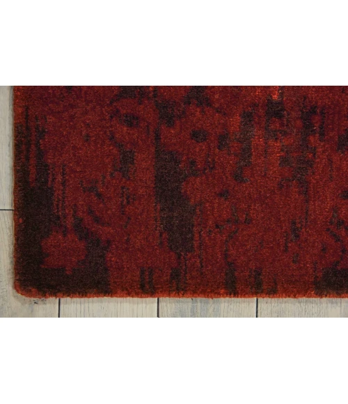 Nourison Home Nightfall Red NGT03 7ft.9in. x 9ft.9in. Rect. Rug