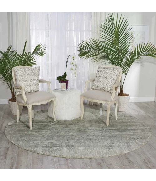 Nourison Twilight Round Area Rug TWI02 Ivory 8' Round