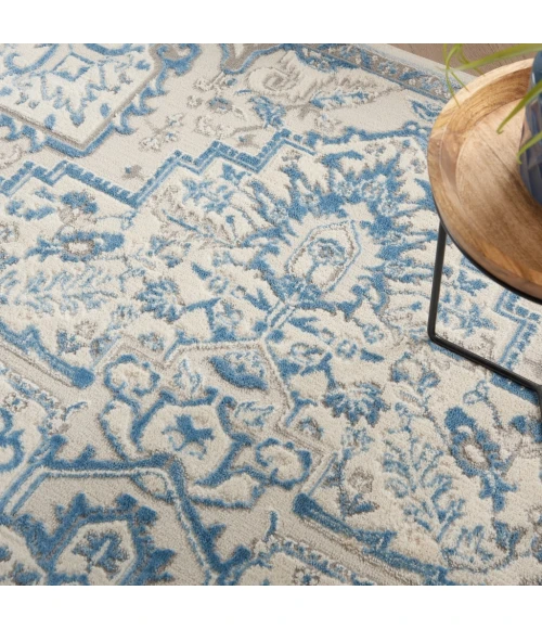 Nourison Elation Area Rug ETN10-Ivory Blue