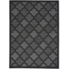 Nourison Home Easy Care NES01 Charcoal Black 4 ft. X 6 ft. Area Rug