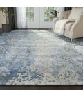 Nourison Prismatic Area Rug PRS17 Denim 7'9" x 9'9"