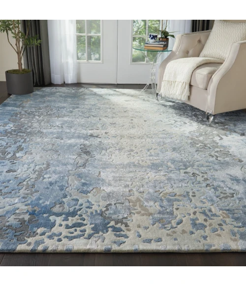 Nourison Prismatic Area Rug PRS17 Denim 7'9" x 9'9"