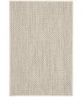Nourison Courtyard Area Rug COU01 Ivory Silver 2' x 3'