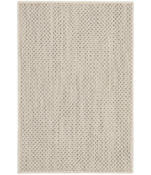 Nourison Courtyard Area Rug COU01 Ivory Silver 2' x 3'
