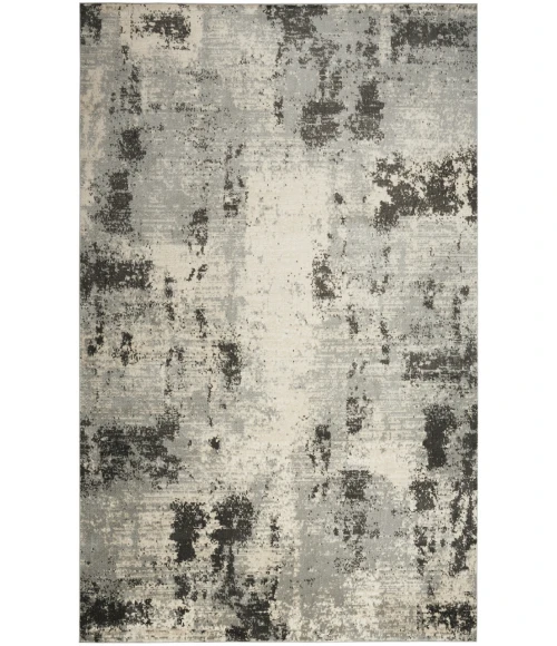 Nourison Serenity Home Ivory Grey SRH06 5 ft. 3 in. X 7 ft. 3 in. Rectangle Rug