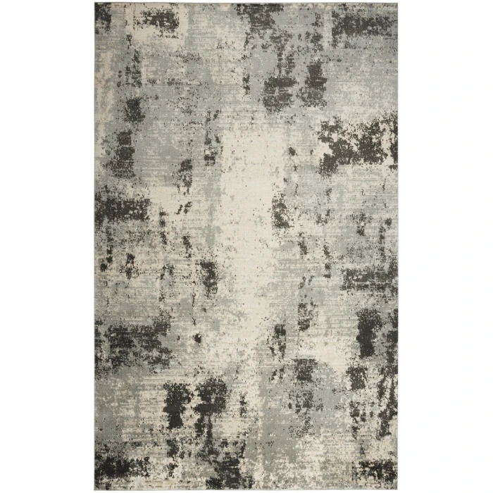 Nourison Serenity Home Ivory Grey SRH06 5 ft. 3 in. X 7 ft. 3 in. Rectangle Rug