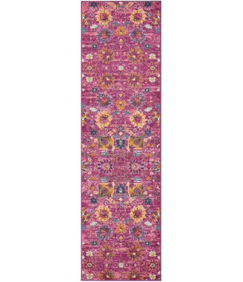 Nourison Passion Runner Area Rug PSN01-Fuchsia