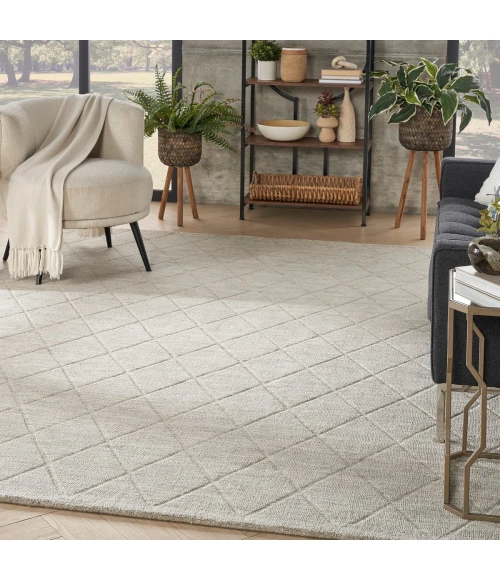 Nourison Wool Haven Grey WOH01 7 ft. 9 in. X 9 ft. 9 in. Rect. Rug