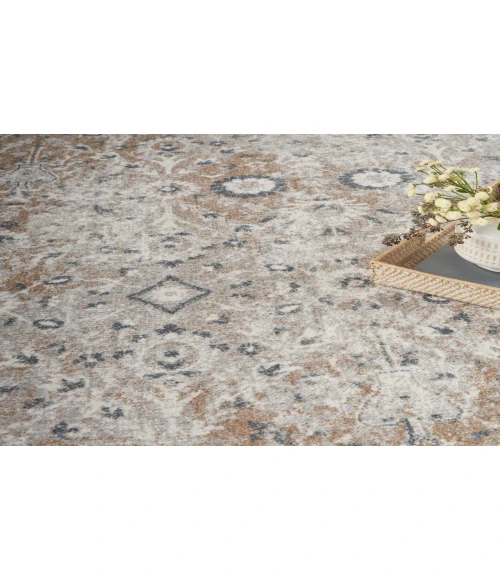 Nourison Astra Machine Washable Silver Taupe ASW16 7 ft. 10 in. X 10 ft. Rectangle Rug