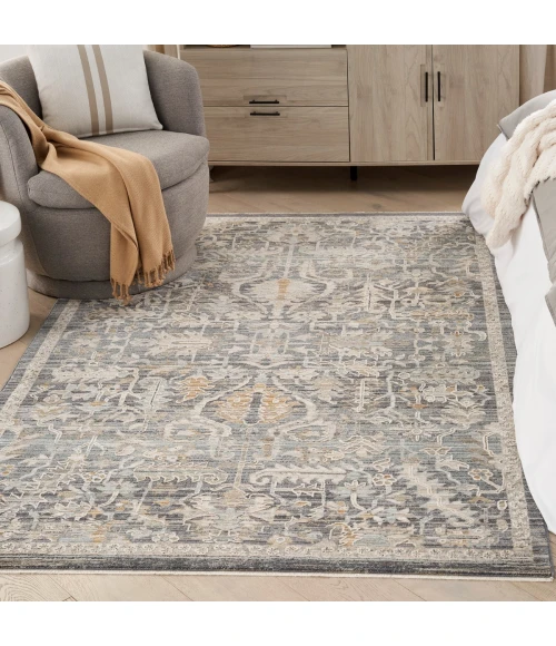 Nourison Lynx Navy Multicolor LNX02 5 ft. X 8 ft. Rect. Rug