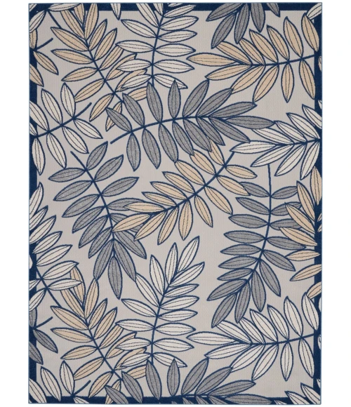 Nourison Aloha Area Rug ALH18-Ivory/Navy
