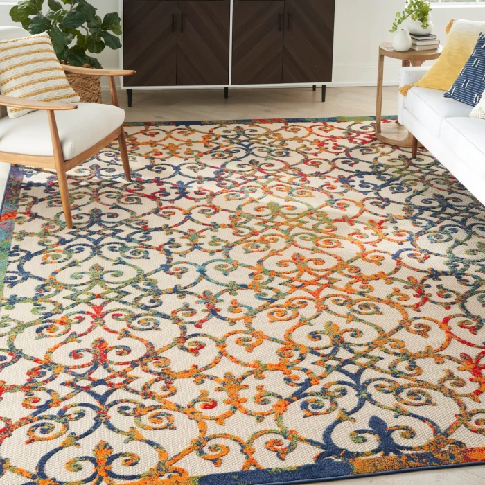 Nourison Aloha Area Rug ALH21 Multicolor 10' x 14'